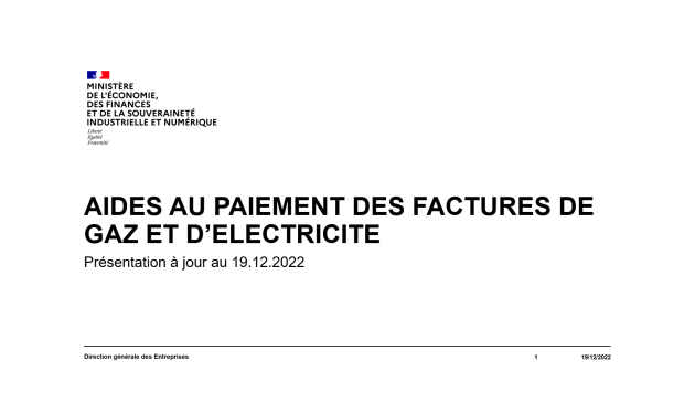 Aide electricité