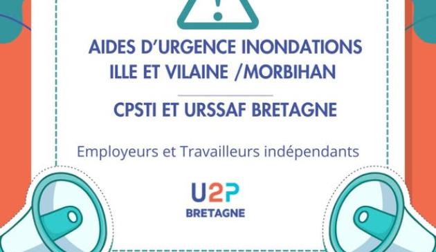 Aides d'urgence inondations 35 et 56
