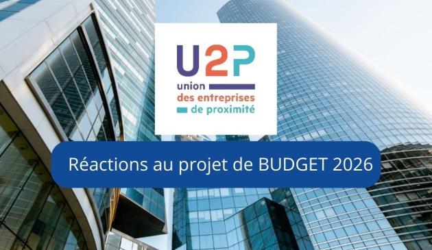 Réaction U2P _ projet de budget 2026 
