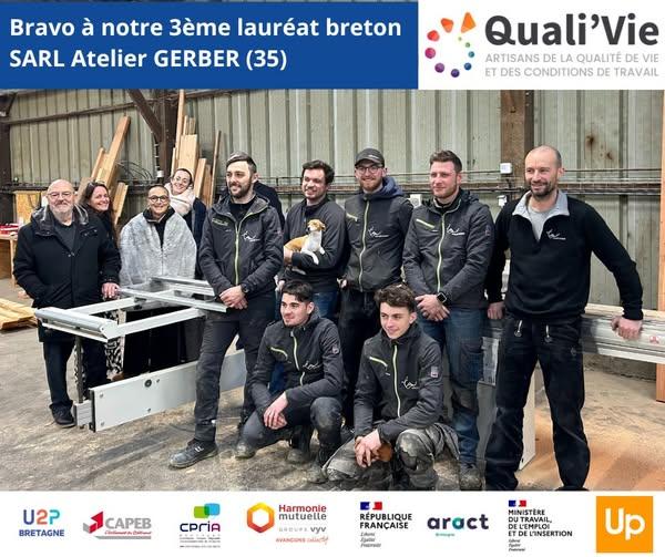 SARL GERBER 3ème lauréat breton _ Edition 2024 du Trophée Quali'Vie
SARL GERBER 3ème lauréat breton _ Edition 2024 du Trophée Quali'Vie