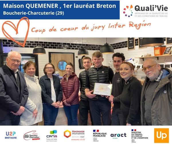 Maison Quemener 1er lauréat breton Edition 2024 Trophée Quali'Vie