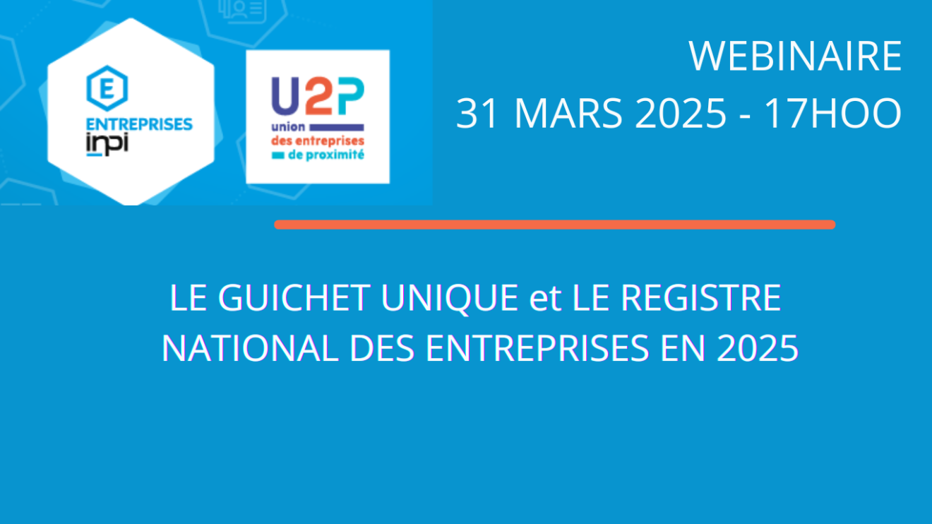 Webinaire U2P - INPI